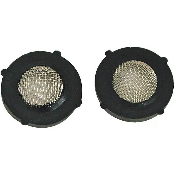 Hose Washer with Screen, Rubber, Black, Danco, Mfr#: 80070